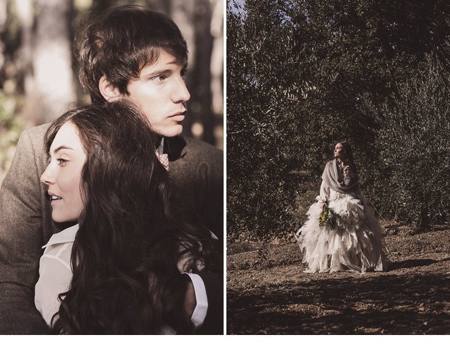 mediterranean forest wedding shoot 0009