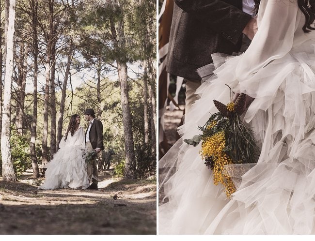 mediterranean forest wedding shoot 0029