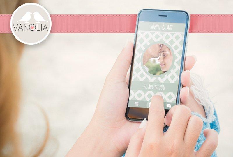 Vanolia, die neue interaktive Hochzeitsapp mit individuellem Design