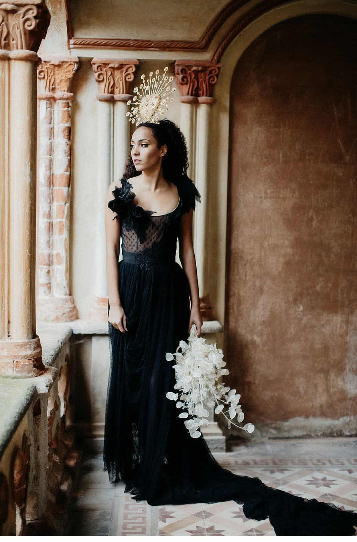 Neo Gothic Bridal Inspirations by Roberta Cavaliere and Carla