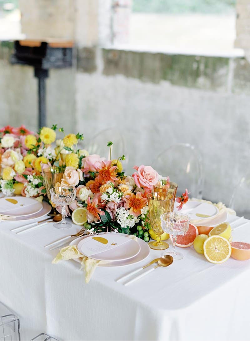 Modern Citrus inspired Wedding Editorial - Amber&Muse