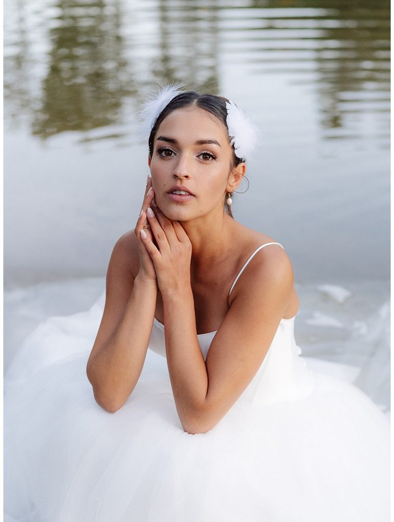 Modern Swan Lake Wedding Inspiration